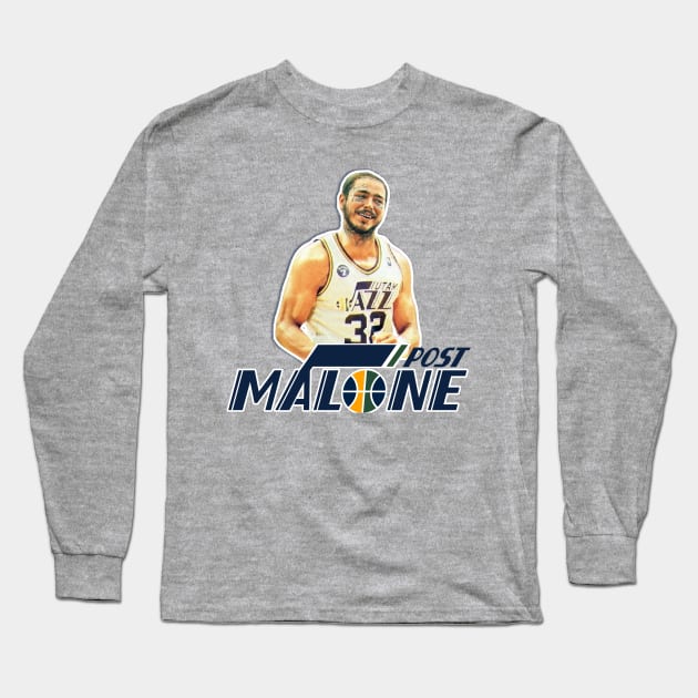 Post Karl Malone Long Sleeve T-Shirt by Shammgod